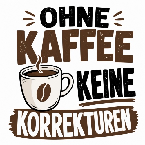 Tasse »Ohne Kaffee keine Korrekturen«