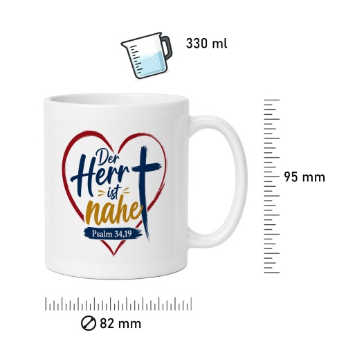 Tasse »Der Herr ist nahe – Psalm 34,19«
