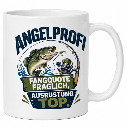Tasse »Angelprofi – Fangquote fraglich,...