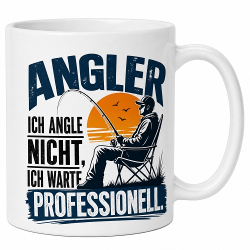 Tasse »Ich angle nicht, ich warte professionell«