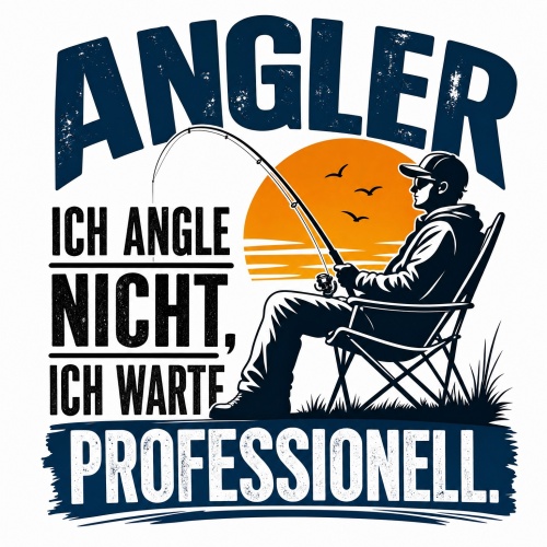 Tasse »Ich angle nicht, ich warte professionell«