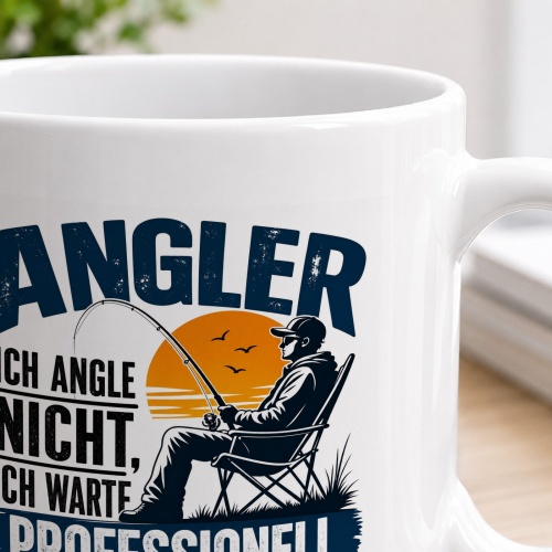 Tasse »Ich angle nicht, ich warte professionell«