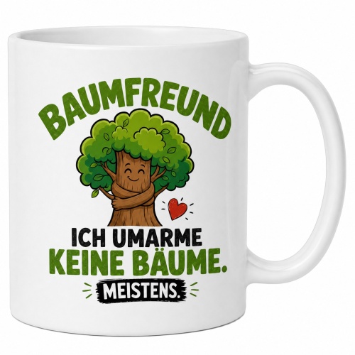 Tasse »Baumfreund – Ich umarme keine...