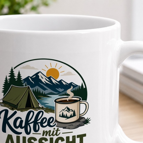 Tasse »Kaffee mit Aussicht«