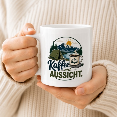 Tasse »Kaffee mit Aussicht«