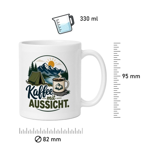 Tasse »Kaffee mit Aussicht«