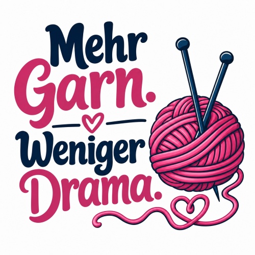 Tasse »Mehr Garn. Weniger Drama.«