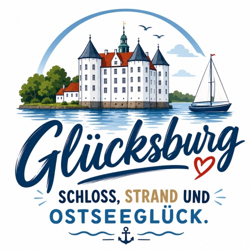 Tasse »Glücksburg – Schloss, Strand und...