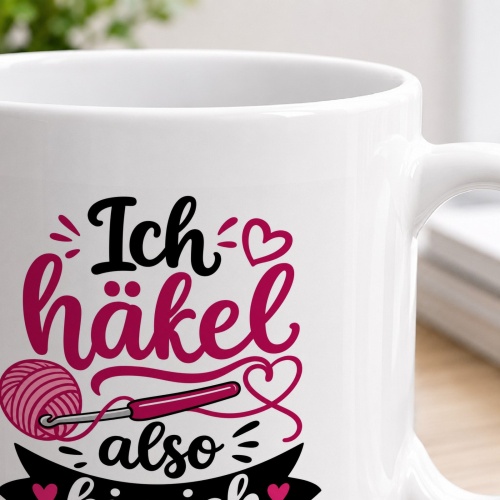 Tasse »Häkeln – Ich also bin ich«