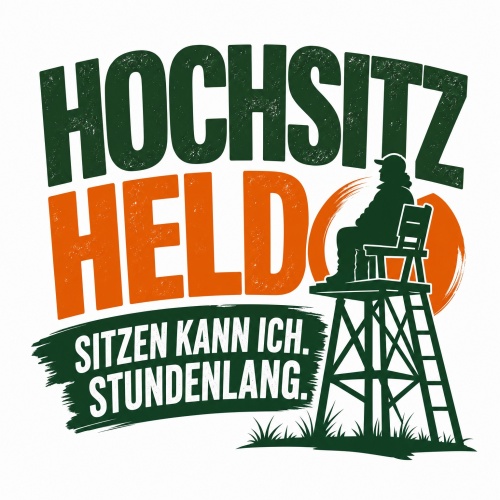 Tasse »Hochsitz Held – Sitzen kann ich....