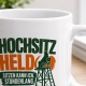 Tasse »Hochsitz Held – Sitzen kann ich. Stundenlang.«