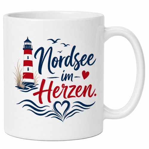 Tasse »Nordsee im Herzen«