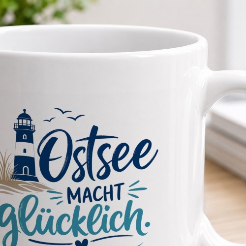 Tasse »Ostsee macht glücklich«