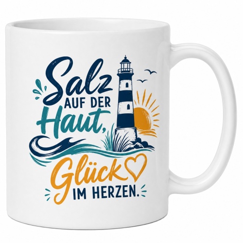 Tasse »Salz auf der Haut, Glück im Herzen«