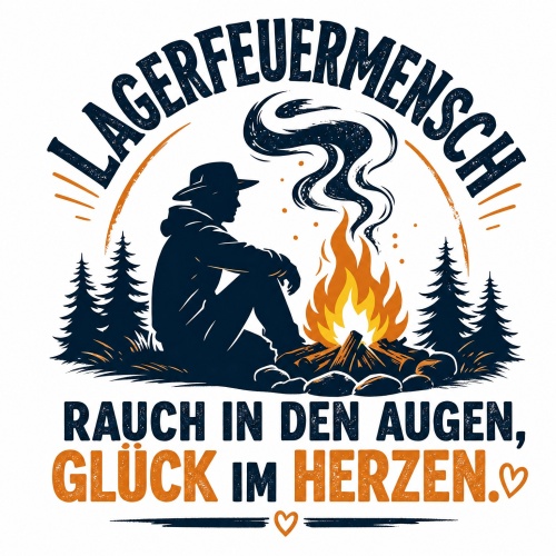 Tasse »Lagerfeuermensch – Rauch in den Augen,...