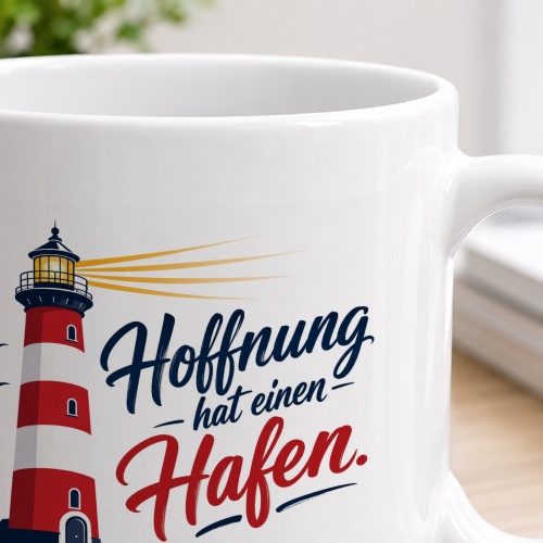 Tasse »Hoffnung hat einen Hafen«