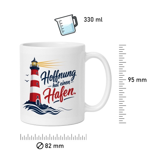 Tasse »Hoffnung hat einen Hafen«