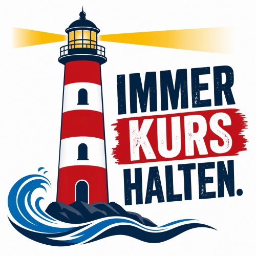 Tasse »Immer Kurs halten«