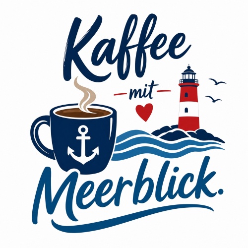 Tasse »Kaffee mit Meerblick«