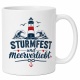 Tasse »Sturmfest und meerverliebt«