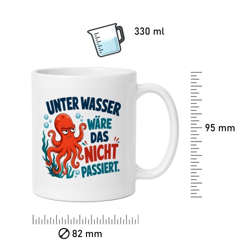 Tasse »Unter Wasser wäre das nicht passiert«