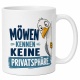 Tasse »Möwen kennen keine Privatsphäre«