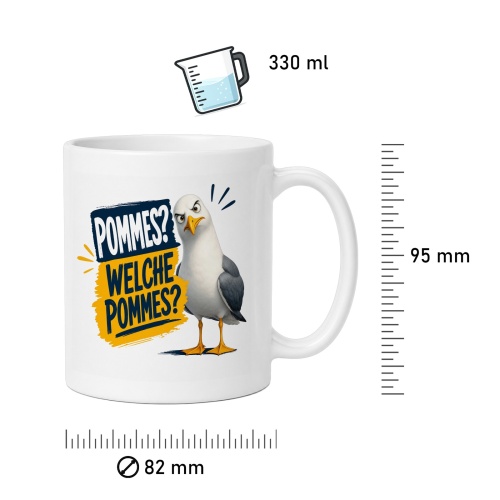 Tasse »Pommes? Welche Pommes?«
