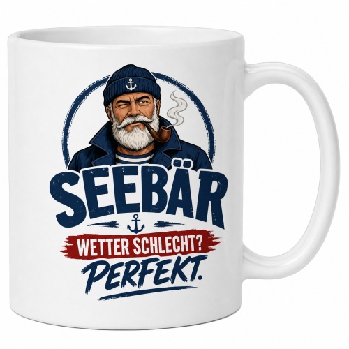 Tasse »Seebär – Wetter schlecht?...
