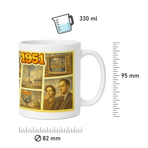 Tasse »1951 – Zeitgeschichte & Symbole«