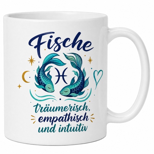 Tasse »Fische – träumerisch, empathisch,...