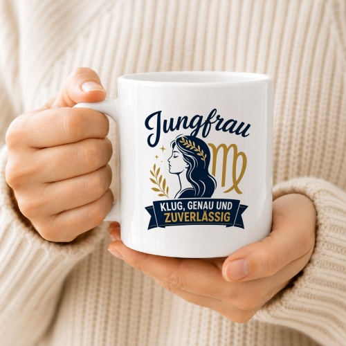 Tasse »Jungfrau – Klug, genau und zuverlässig«