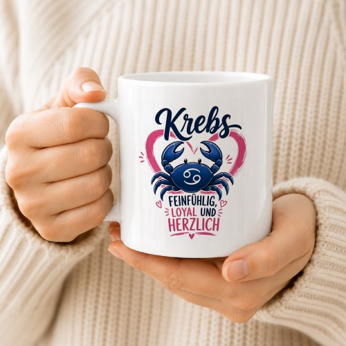 Tasse »Krebs – Feinfühlig, loyal und herzlich«