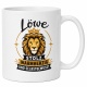 Tasse »Löwe – stolz, warmherzig und selbstbewusst«