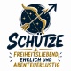Tasse »Schütze – freiheitsliebend, ehrlich, abenteuerlustig«