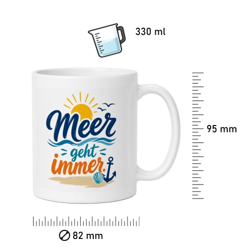 Tasse »Meer geht immer«