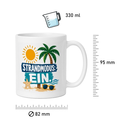 Tasse »Strandmodus: EIN.«
