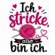 Tasse »Ich stricke, also bin ich.«
