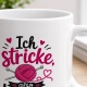 Tasse »Ich stricke, also bin ich.«