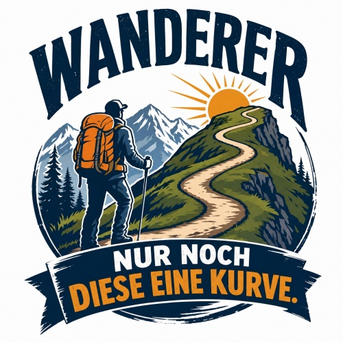 Tasse »Wanderer – Nur noch diese eine...