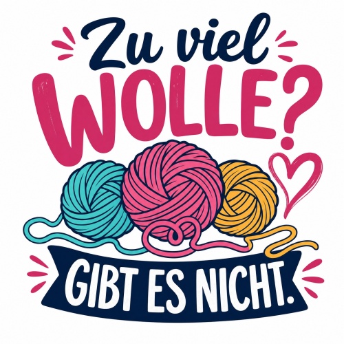 Tasse »Zu viel Wolle? Gibt es nicht.«