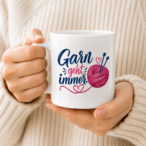 Tasse »Garn geht immer.«