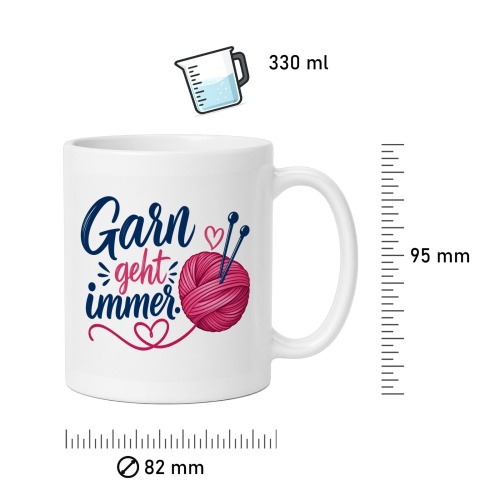 Tasse »Garn geht immer.«