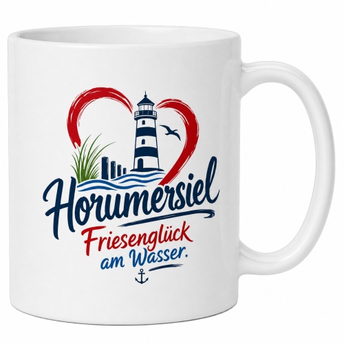 Tasse »Horumersiel Friesenglück am Wasser«