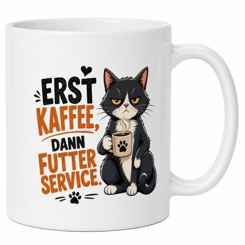 Tasse »Erst Kaffee, dann Futterservice«