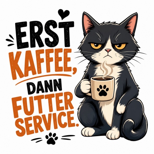 Tasse »Erst Kaffee, dann Futterservice«
