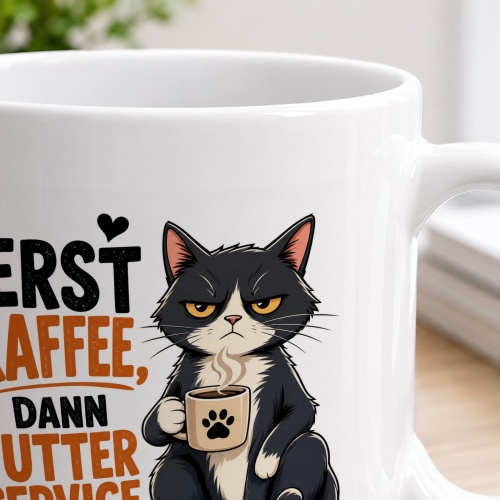 Tasse »Erst Kaffee, dann Futterservice«