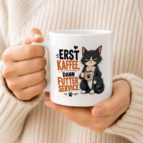 Tasse »Erst Kaffee, dann Futterservice«