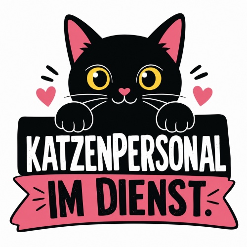 Tasse »Katzenpersonal im Dienst«