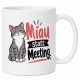 Tasse »Miau statt Meeting.«