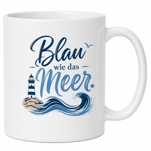 Tasse »Blau wie das Meer«